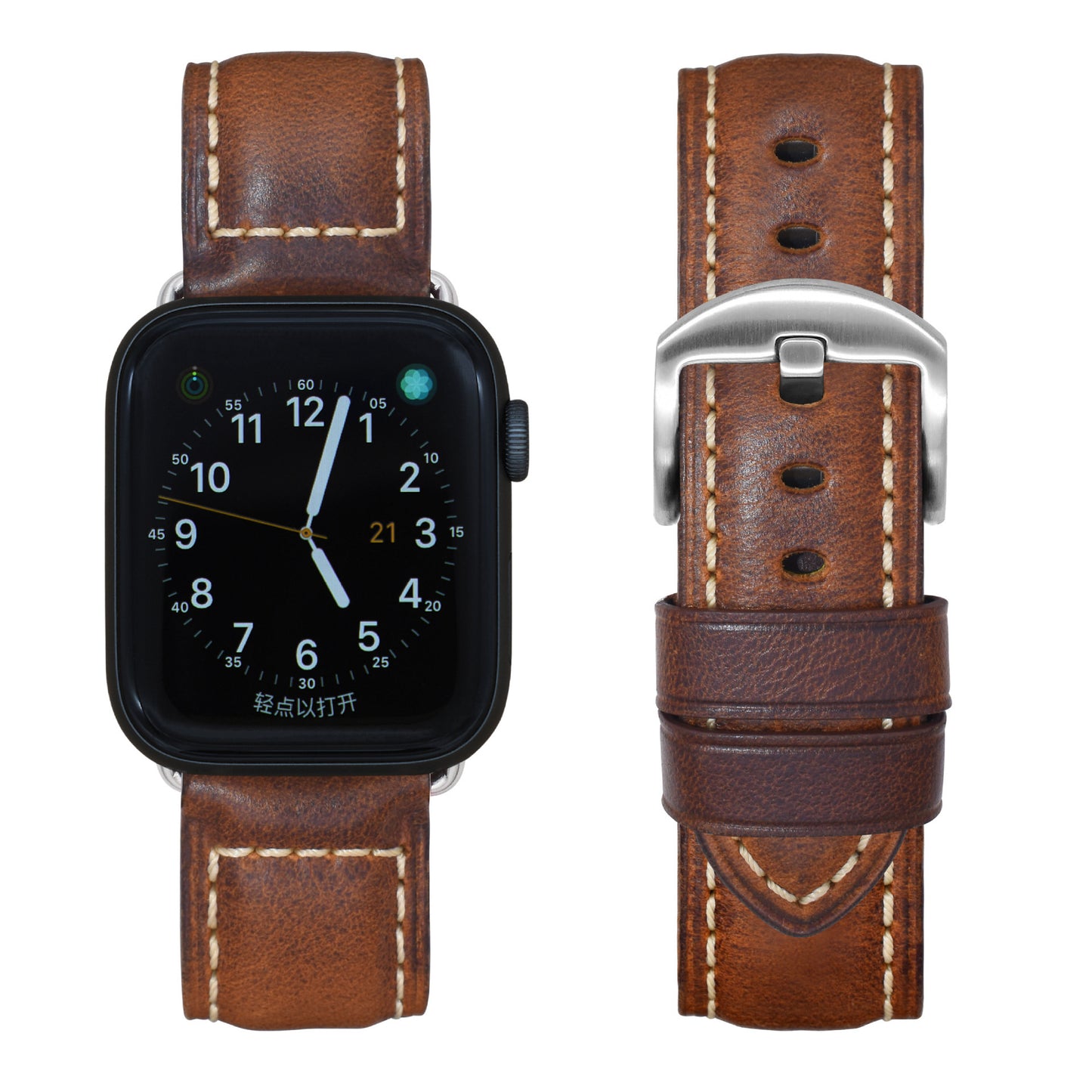 Vintage Oil Wax Genuine Cowhide Watch Band