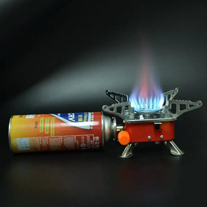 Ultralight Outdoor Mini Stove – Portable and Foldable Camping Gas Burner