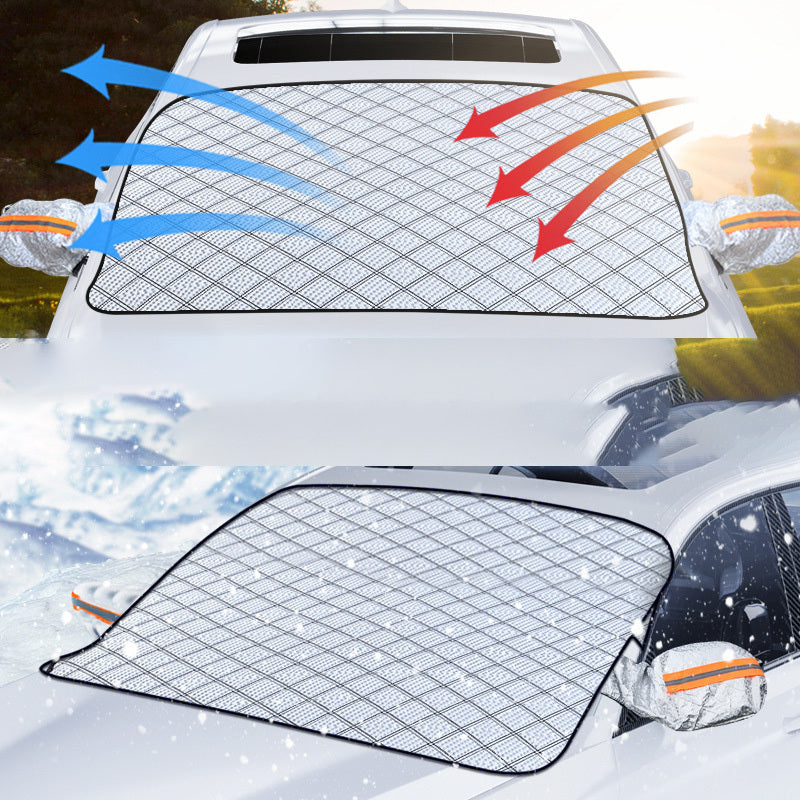 Front Windshield Cover Half Cover Car Clothing Snow Shield