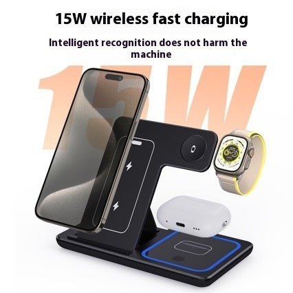 Folding 3-in-1 Wireless Charger Portable