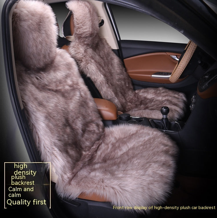 All-inclusive Car Seat Cover Plush Cushion Three-piece Cushion Universal Cushion Winter