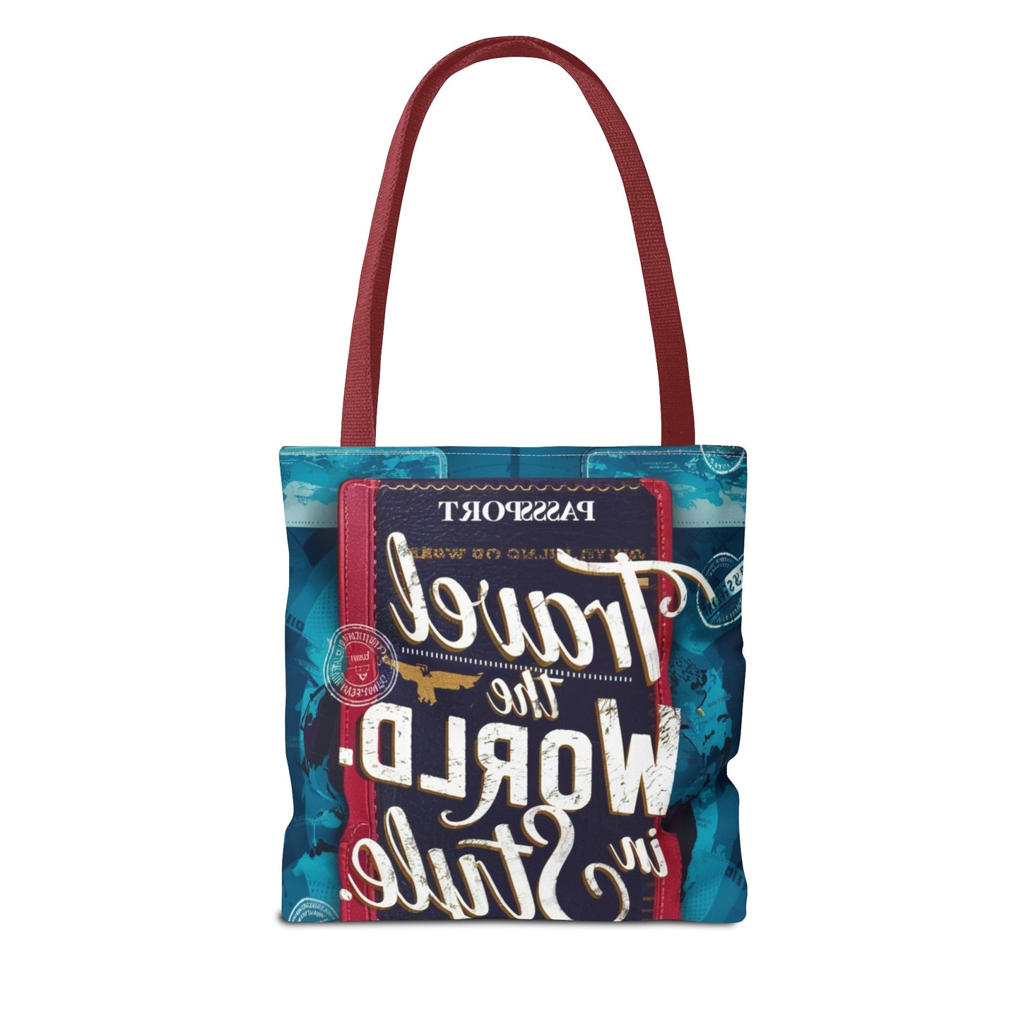 Custom-Printed Tote Bags - Durable and Stylish with Multiple Handle Colors | Available in 3 Sizes | High-End Dye Sublimation Prints | "NouranTrips.shop" (AOP)