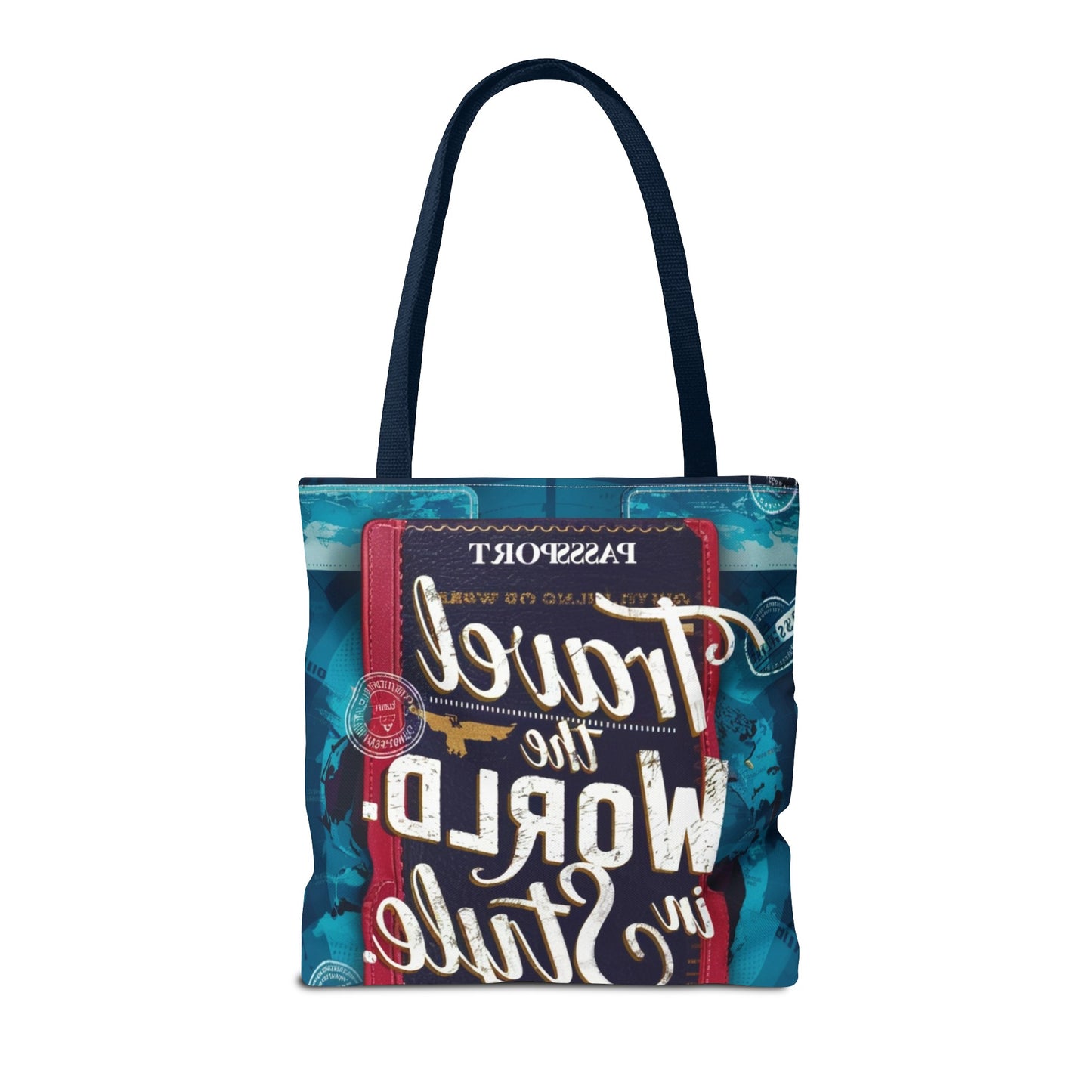 Custom-Printed Tote Bags - Durable and Stylish with Multiple Handle Colors | Available in 3 Sizes | High-End Dye Sublimation Prints | "NouranTrips.shop" (AOP)