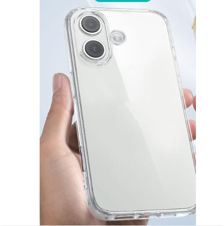 iPhone 16, 16+, 16 Pro & 16 Pro Max Transparent Large Hole TPU Soft Shell Full Cover Phone Case