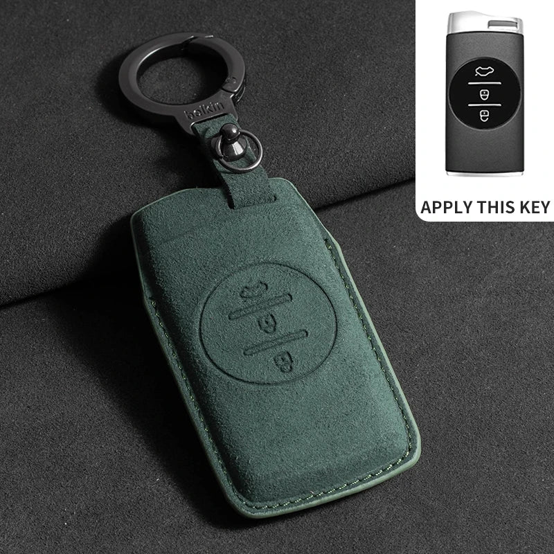 FOR CHERY Omoda 5 Tiggo 8 Pro 9 arrizo 5plus Tiggo 3 5X plus Jaecoo J7 8  Exeed TXL Key Fob Cover Suede leather case accessories