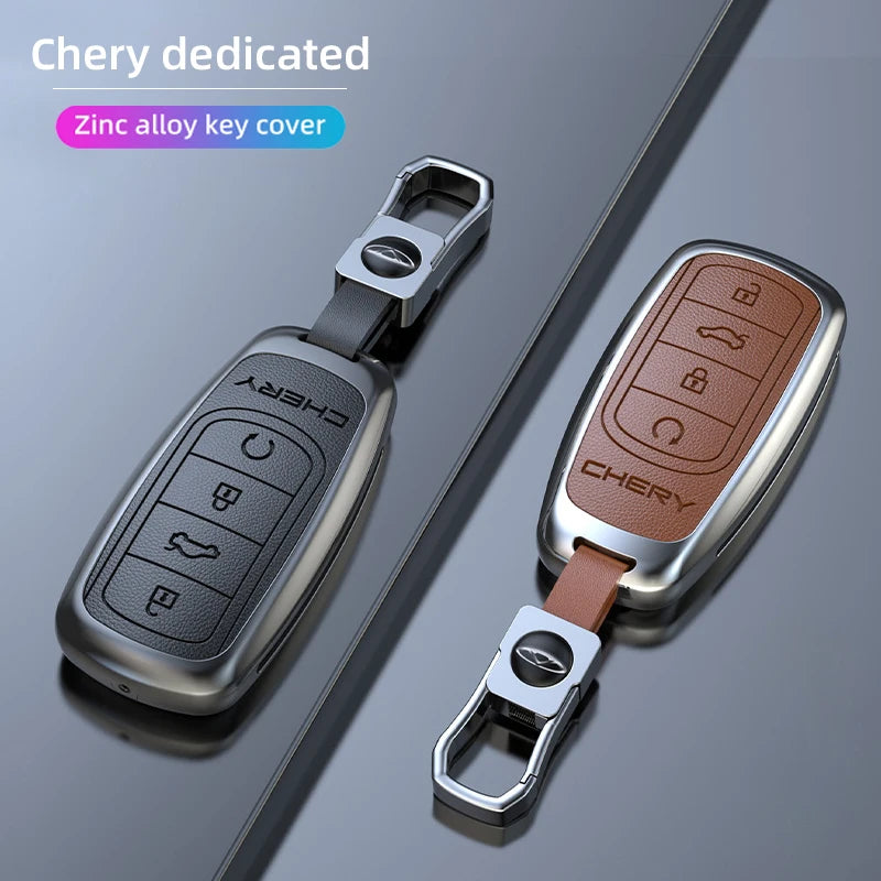 Zinc alloy Car Key Case For Chery Tiggo 8 Pro Tiggo 8 plus New 5 plus 7 pro Chery Tiggo 7 Pro Max Omoda 5C 5 Motor wholesale