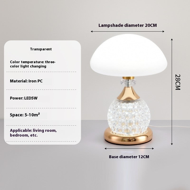 Light Luxury Mushroom Fashion Table Lamp Bedroom