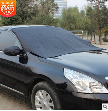 Magnetic Windshield Cover Black Gray