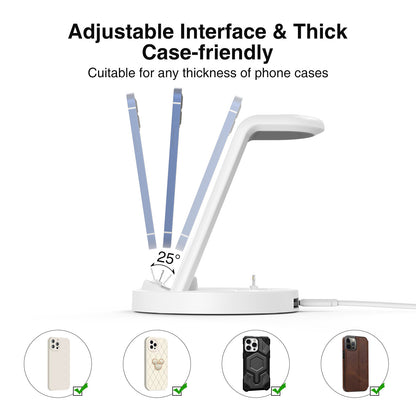 Three-in-one Magnetic Wireless Charger Mobile Phone Holder