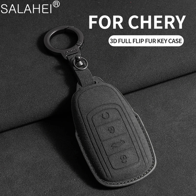 Car Key Cover Case Shell Chain For Chery Tiggo 8 Pro Tiggo 8plus New 5 plus 7pro Max Omoda 5 C5 Modod 4 Button Protector Keyring