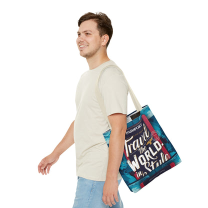 Custom-Printed Tote Bags - Durable and Stylish with Multiple Handle Colors | Available in 3 Sizes | High-End Dye Sublimation Prints | "NouranTrips.shop" (AOP)