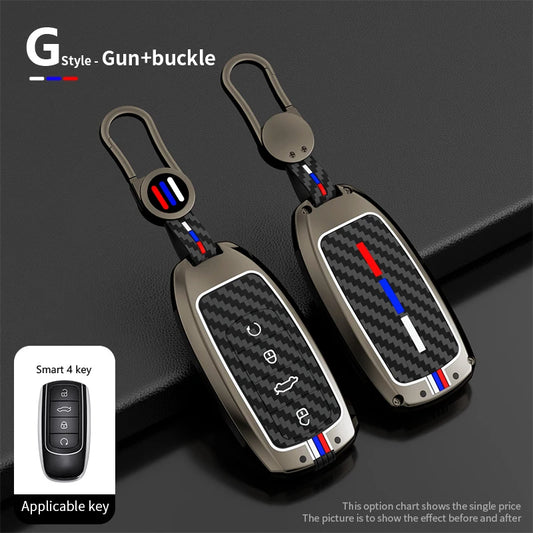 4 Button Zinc Alloy Car Key Case Cover For Chery Tiggo 8 PLUS 8 Pro 7 Pro Arrizo 5 PLUS 2021 Car Holder Bag Styling Accessories