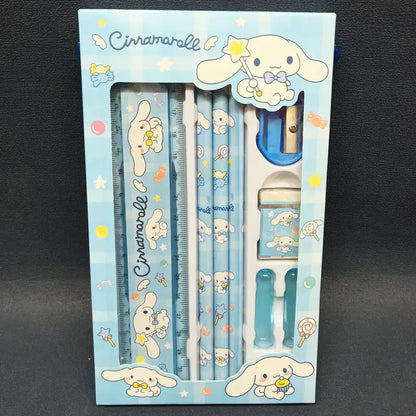 Sanrio Stationery Set Pencil Eraser Ruler