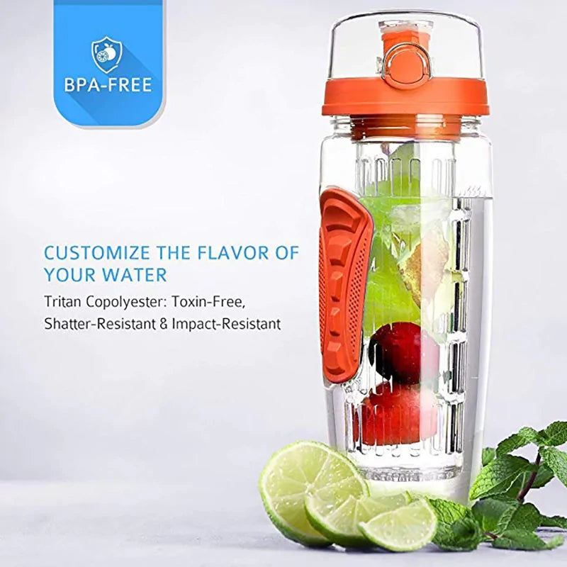 32 OZ Fruit Infuser Water Bottle