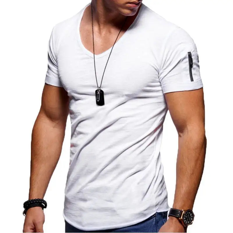 Men's V-Neck Casual T-Shirt