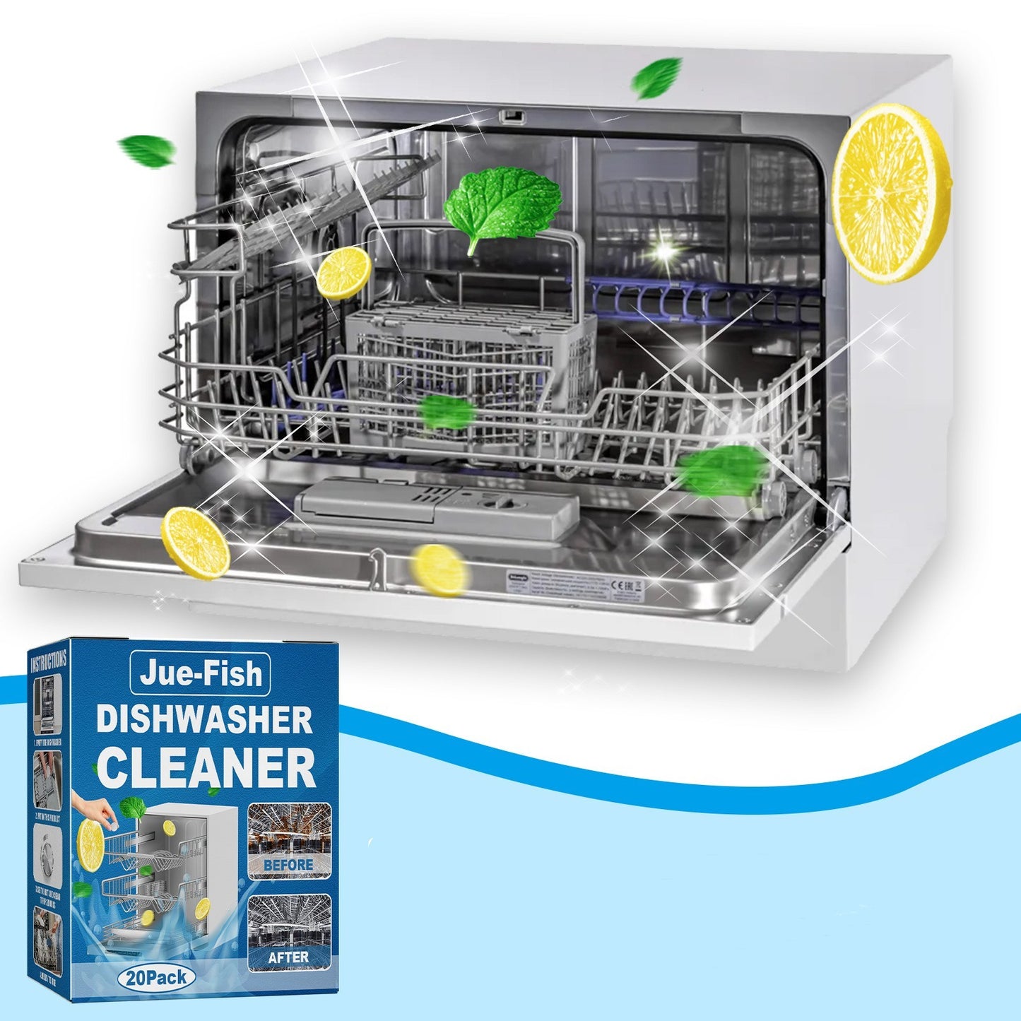 Dishwasher Special Decontamination And Oil Stain Cleaning Sheet