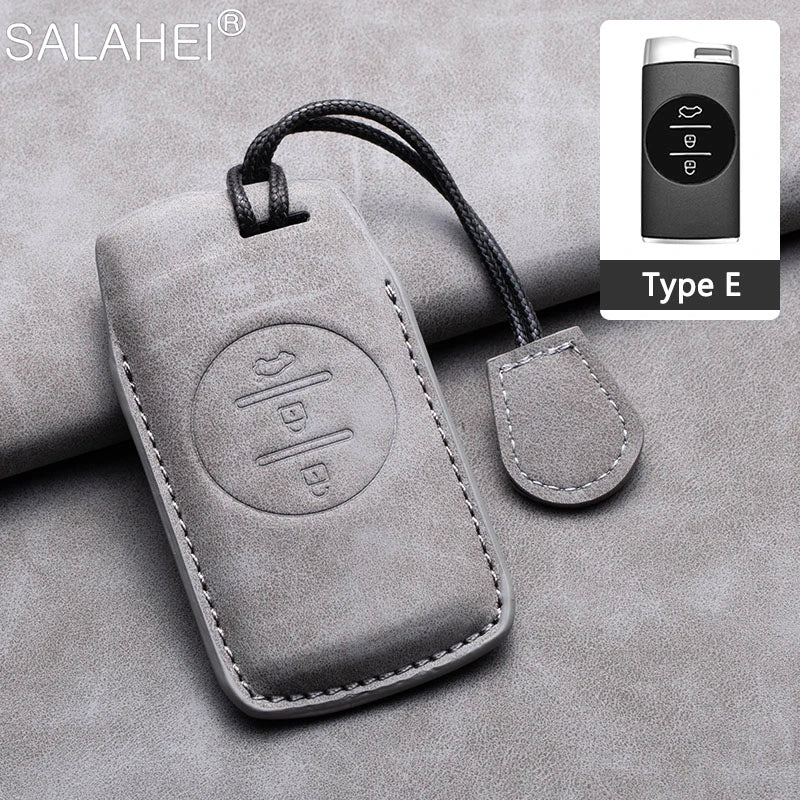 Sheepskin Car Key Remote Case Cover For Chery Tiggo 4 5X Exeed Txl Tx Lx For Tiggo 7 8 Pro 8 PLUS Arrizo Keychain Accessories