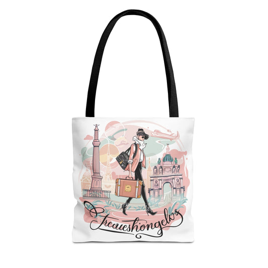 Custom-Printed Tote Bags - Durable, Stylish, and Versatile with Multiple Handle Colors | Available in 3 Sizes | NouranTrips.shop