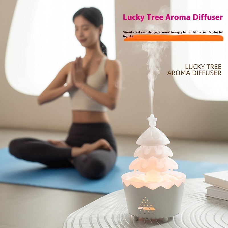 2024 New Design Essential Oil Aroma Diffuser Household Mute Small Remote Control Humidifier Suitable For Home Christmas Gift