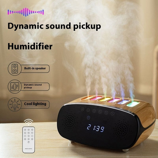 Sound Pickup Humidifier USB Digital Lcd Atmosphere Sea Light