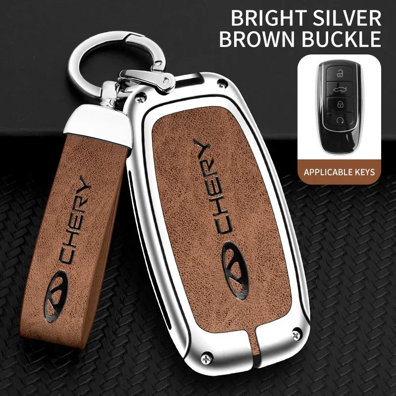 Zinc alloy car smart key case protective case suitable for Chery Tiggo 8 Pro Tiggo 8plus New Arrizo 5 Plus 7pro keychain