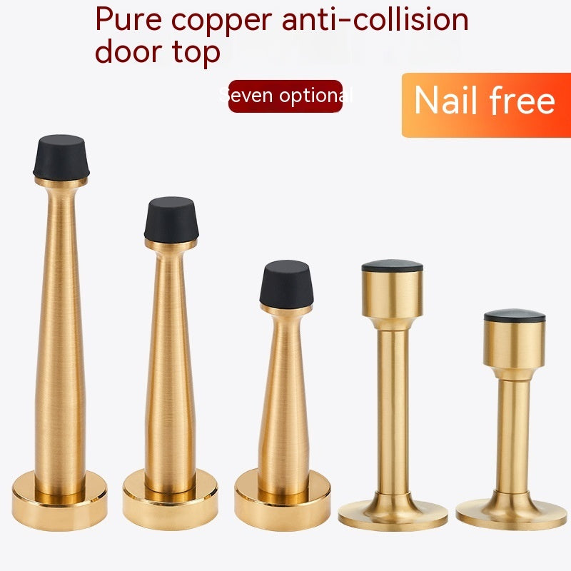 Pure Copper Door Stopper Anti-collision Rubber