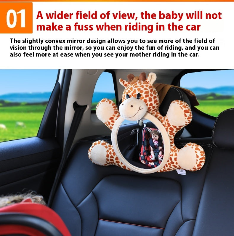 Car Mounted Child Safety Seat Basket Baby Reflector