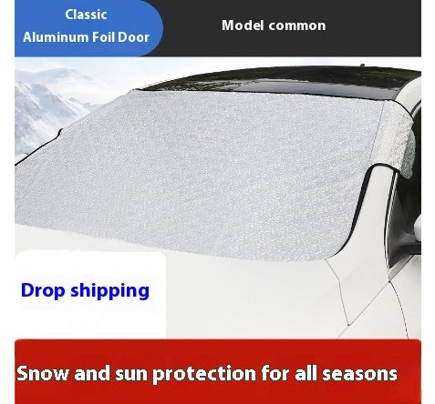 Car Windshield Snow Cover With Thickened Fabric