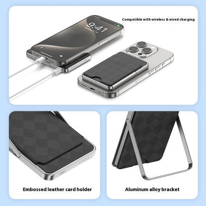 Magnetic Power Bank Card Holder Mobile Power Supply