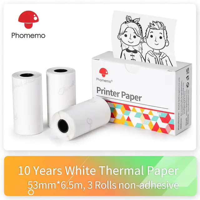 Phomemo Printer Sticker Self-Adhesive M02 Series Printer Paper