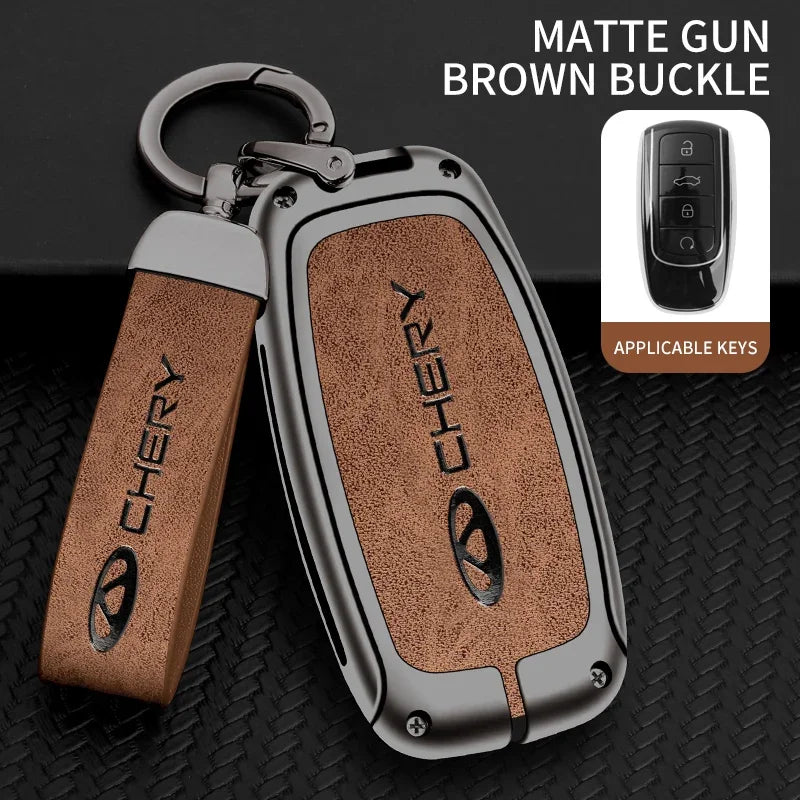 Zinc alloy car smart key case protective case suitable for Chery Tiggo 8 Pro Tiggo 8plus New Arrizo 5 Plus 7pro keychain