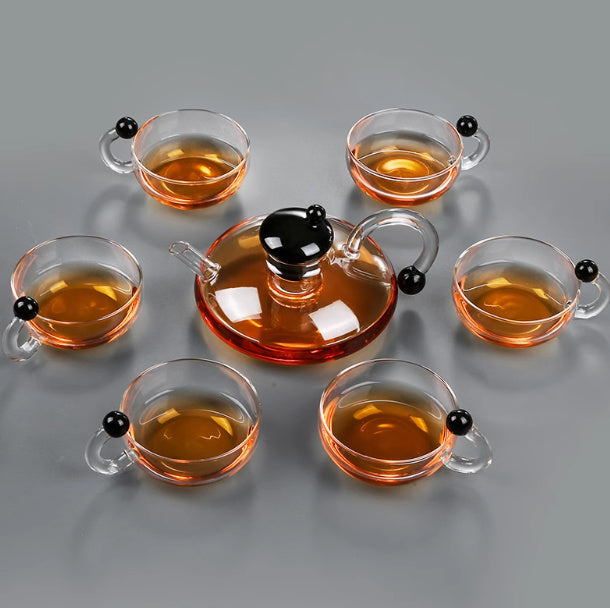 Glass Afternoon Tea Mouse Heating Teapot Home New High-end European Tea Separation Pot