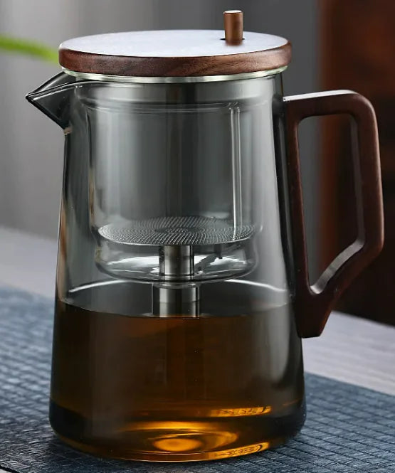 Tea Water Separation Teapot Heat-resistant Glass