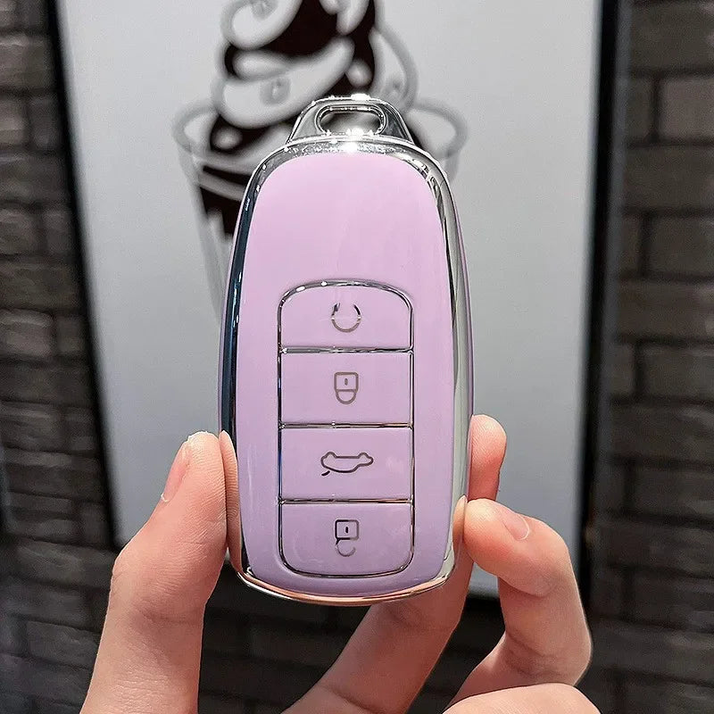 Fashion TPU Car Key Case Cover For Chery Tiggo 8 Pro Tiggo 8plus New 5 plus 7pro Car Key Protector Shell Fob Accessories