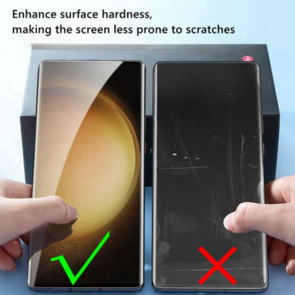 Curved Screen Protector For  Samsung Galaxy S23 Ultra , S22 ultra , S21 ultra , for S24 Ultra  Ceramic Film With Install Kit