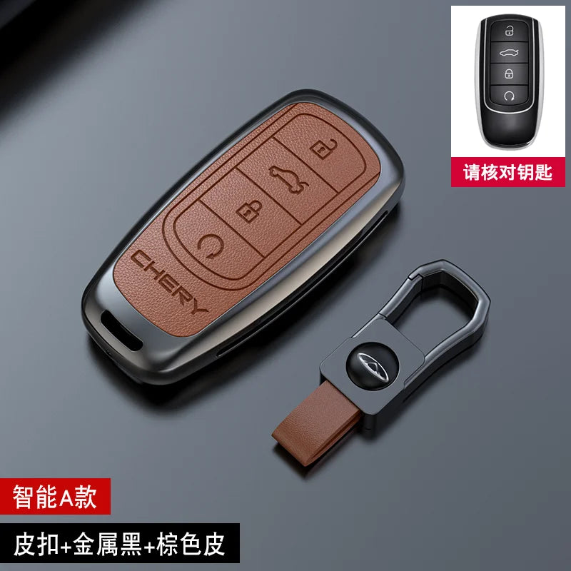 Zinc alloy Car Key Case For Chery Tiggo 8 Pro Tiggo 8 plus New 5 plus 7 pro Chery Tiggo 7 Pro Max Omoda 5C 5 Motor wholesale