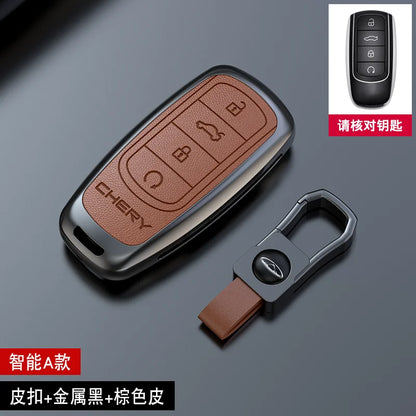 Zinc alloy Car Key Case For Chery Tiggo 8 Pro Tiggo 8 plus New 5 plus 7 pro Chery Tiggo 7 Pro Max Omoda 5C 5 Motor wholesale