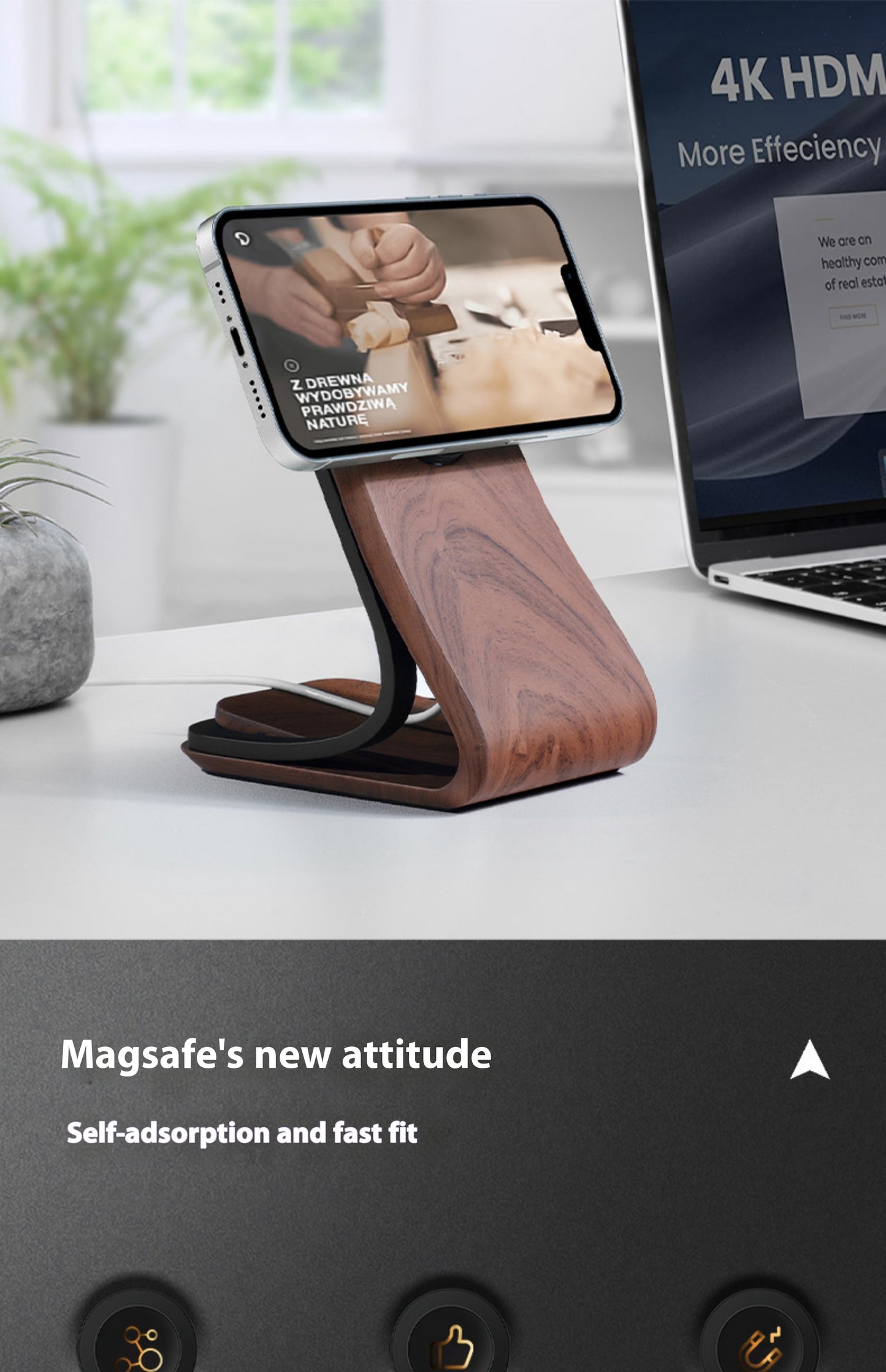 MagSafe Magnetic Charging Phone Holder | Fast &amp; Secure Wireless Charging I Free Shipping