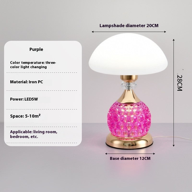 Light Luxury Mushroom Fashion Table Lamp Bedroom