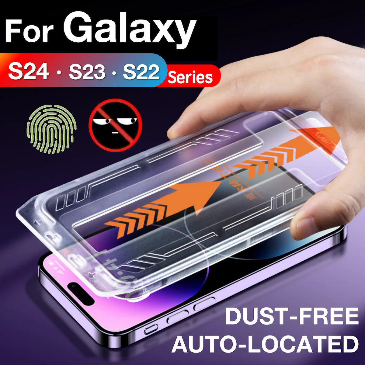 For Samsung Galaxy S24 Ultra S23 S22 Plus Screen Protector Anti Peeaping Tempering Glass Phone With Install Kit Remove Explosion