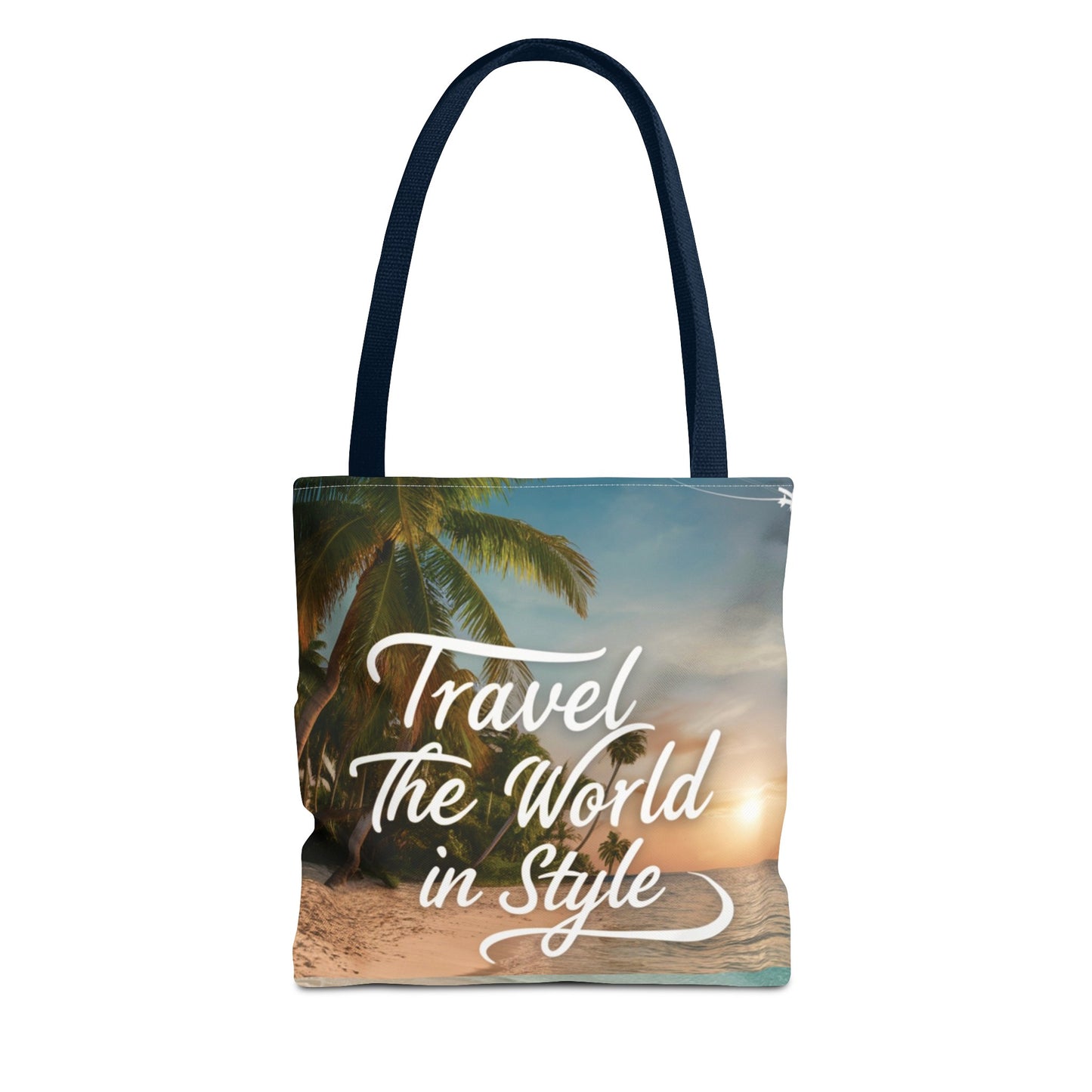 Custom-Printed Tote Bags - Durable and Stylish with Multiple Handle Colors and Sizes | High-End Dye Sublimation Prints | "NouranTrips.shop"
 (AOP)