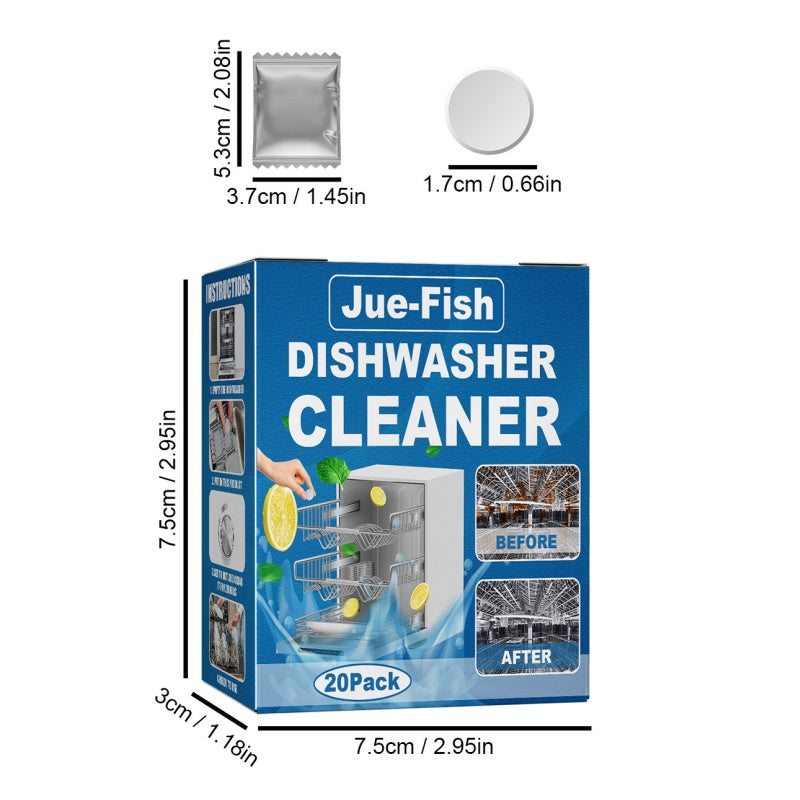 Dishwasher Special Decontamination And Oil Stain Cleaning Sheet