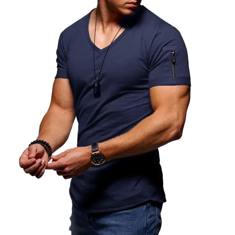 Men's V-Neck Casual T-Shirt – Stylish &amp; Comfortable Everyday Wear