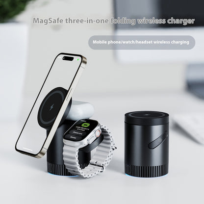 Headset Watch Three-in-one Magnetic Wireless Charger