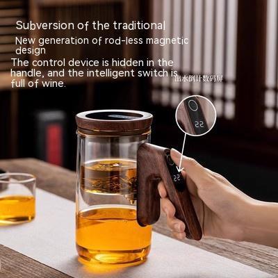 Top Pot Magnetic Suction Glass Teapot – Intelligent Timing & Heat-Resistant Design