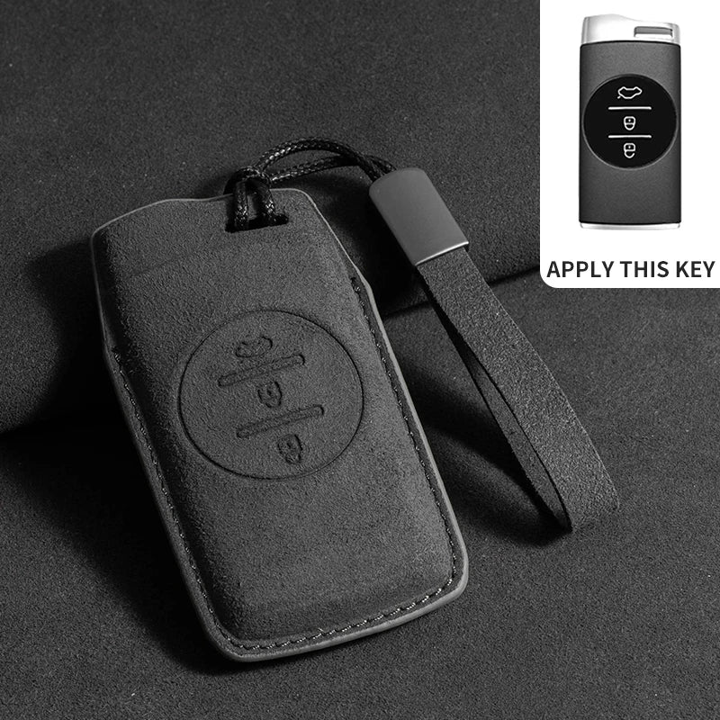 FOR CHERY Omoda 5 Tiggo 8 Pro 9 arrizo 5plus Tiggo 3 5X plus Jaecoo J7 8  Exeed TXL Key Fob Cover Suede leather case accessories