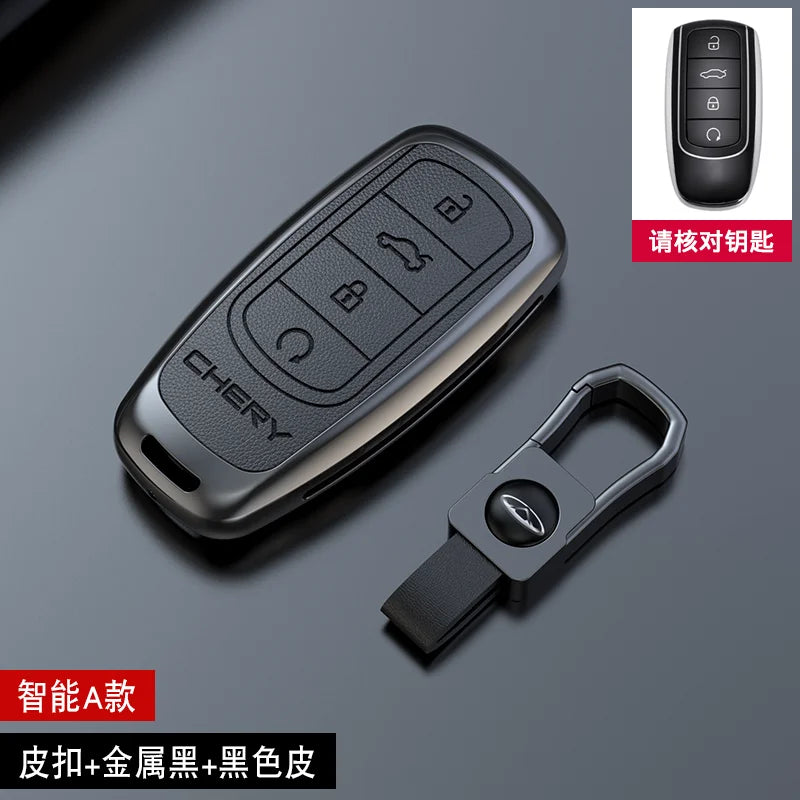 Zinc alloy Car Key Case For Chery Tiggo 8 Pro Tiggo 8 plus New 5 plus 7 pro Chery Tiggo 7 Pro Max Omoda 5C 5 Motor wholesale