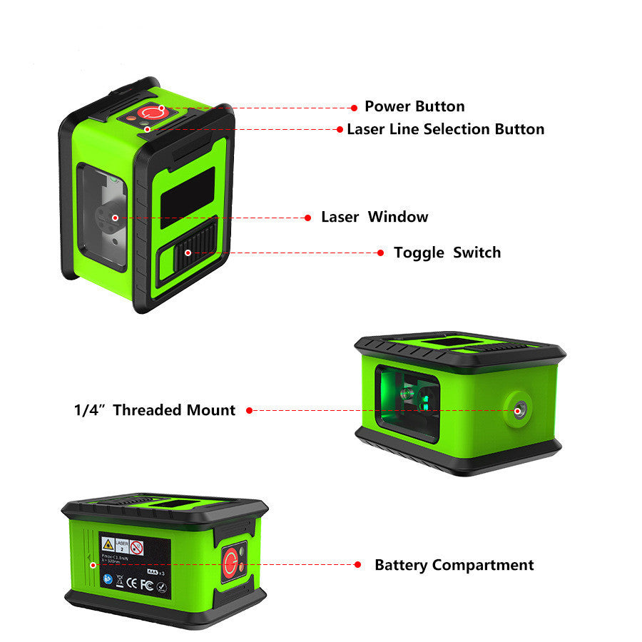 Portable Mini Infrared Laser Horizontal Green Light