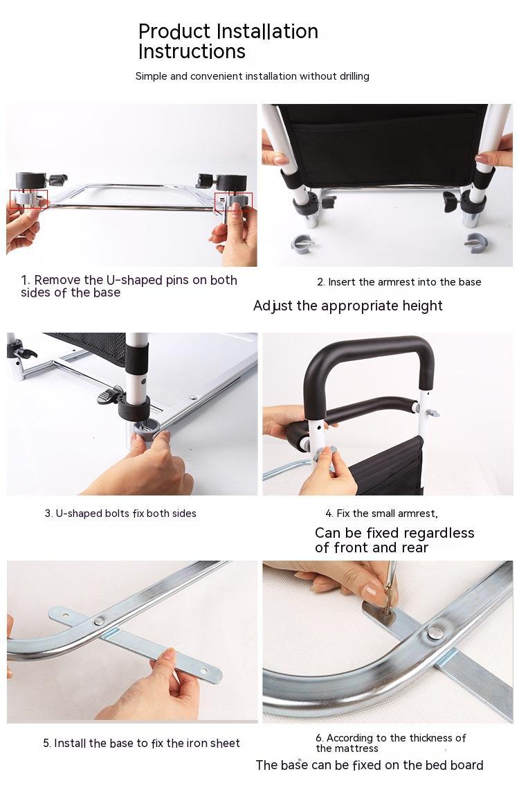 Get Up Armrest Elderly Anti-fall Bedside Aid