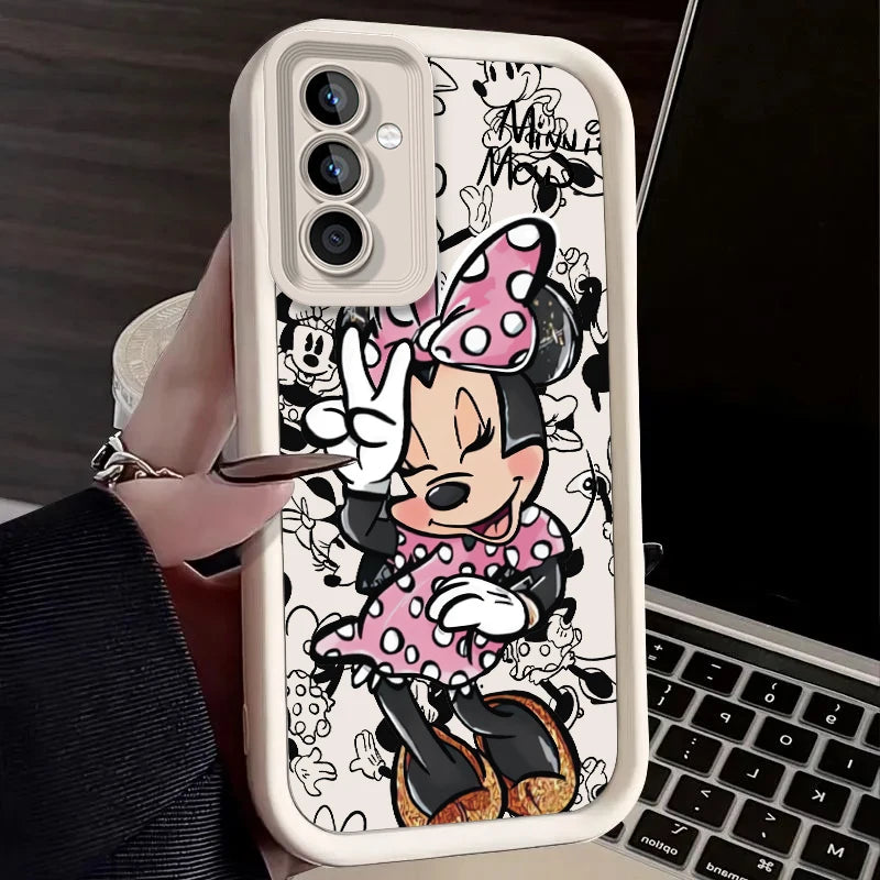 Disney Mickey Case for Samsung Galaxy S24 S23 S22 S21 Ultra Plus S20 FE A54 A53 A52 A52S A51 A50 A50S A34 A33 A32 5G 4G Cover